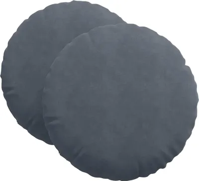 Immagine prodotto di Cuscini da seduta vidaXL, 2 pezzi, grigio scuro, Ø 80 x 29 cm, velluto