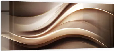 Produktbild von DEQORI Küchenrückwand Glas 125x50 cm 'Edelmetallschwingung' Spritzschutz Bad Rückwand