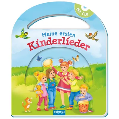 Produktbild von Trötsch Pappenbuch mit Henkel und CD Meine ersten Kinderlieder