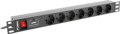 Image de Lanberg PDU Bâti de prises 19" 1U 7x Schuko C14 2m noir.