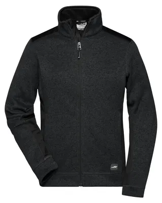 Produktbild von James and Nicholson - Fleecejacke für Damen, Jerseyware, Arbeit LT5863 (XL) (Schwarz)