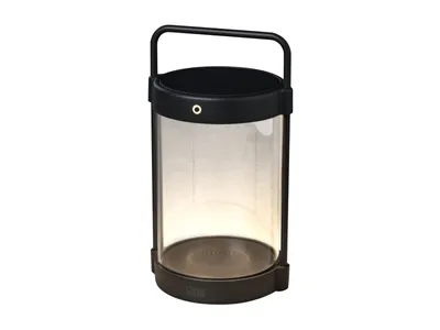 Immagine prodotto di Lanterna LED solare Konstsmide Crotone | nero | interno/esterno | alluminio/vetro | 2 colori di luce | sensore integrato | durata della batteria fino a 20h | 7822-750