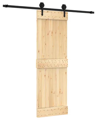 Immagine prodotto di Porta scorrevole Naturale e Nero 70 x 210 cm