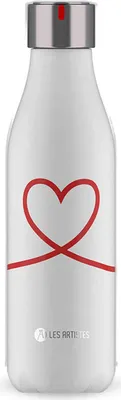 Image de Les Artistes Stainless Steel Bottle A-4279 in White color size Talla unica