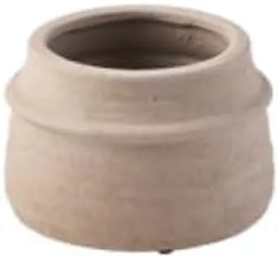 Obrázok produktu pre Kvetináč, okrúhly, biely/béžový, priemer 18 cm, určený na rastliny