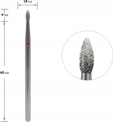 Produktbild von Staleks Diamantschneider Olivrot 1,8/4 mm