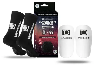 Produktbild von Tapedesign – Bundle Superlight Grip Socks + Shinguards 2.0 – Ultraleichte Fußbal