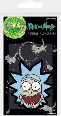 Produktbild von RICK & MORTY - Gummi-Schlüsselanhänger - Rick Crazy Smile