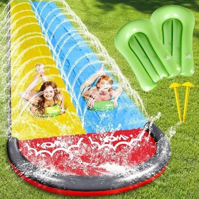 Produktbild von Gartenschwimmbecken, Wasserspiel für Rasen, 180 cm groß, für Kinder und Erwachsene