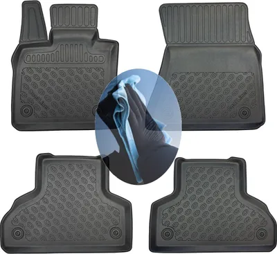 Produktbild von Z512245 TPE-Gummifußmatten kompatibel mit  BMW X6  F16 Steilheck Geländewagen SUV 5-türer 2014-2019 5Sitze