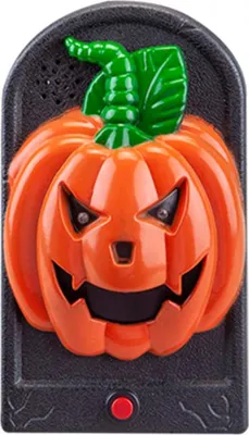 Produktbild von Kürbis Halloween Türklingel mit Licht & Sound Effekt