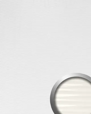 Obrázek produktu pro Nástěnný panel samolepící WallFace ACRYLIC 15764 vysoký lesk vroubkovaný bílý 2,6 m2
