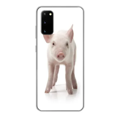 Produktbild von MuchoWow® Handyhülle Schutzhülle Hülle für Samsung Galaxy S20 Schwein - Tiere - Weiß Silikon Softcase Handy Hülle - Bild