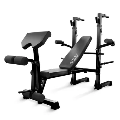 Obrázek produktu pro 4FIZJO Nastavitelná posilovací lavice ULTRA, nosnost 180 kg, černá
