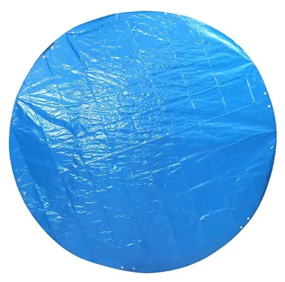 Produktbild von Schwimmbadabdeckung 366 cm - Faltbar - Mit Kordelzug - Sonnenschutzabdeckung - Wärmedämmfolie - Wassersparend - Schwimmbadabdeckung