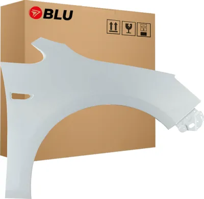 Zdjęcie produktu dla BLU Błotnik pasujący do Opel Astra J 4 IV Z40R Prawy Biały SchneeWeiss | 2009- | Przedni Przód | Lakierowany | Gotowy do montażu  | Stal