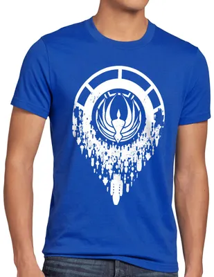 Produktbild von style3 Battlestar Übermacht Herren T-Shirt galactica raumschiff