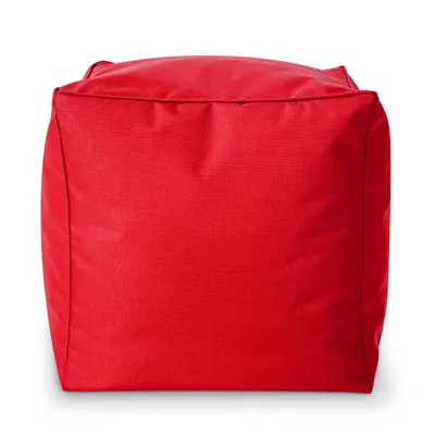Produktbild von Green Bean® Sitzhocker "Cube" 40x40x40cm mit EPS Perlen Füllung - Fußhocker für Sitzsäcke - Rot