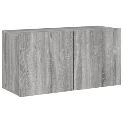 Produktbild von TV-Wandschrank Grau Sonoma 80x30x41 cm