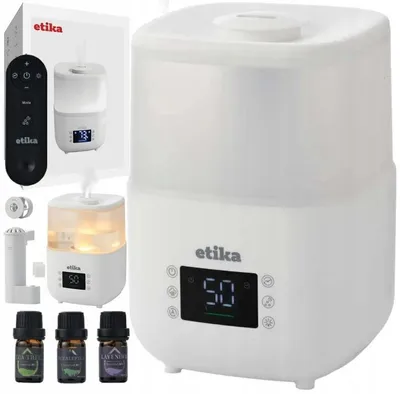 Obrázek produktu pro 3 v 1 zvlhčovač vzduchu, 4litrový vlhkoměr, difuzér pro aromaterapii, ionizátor, bílý