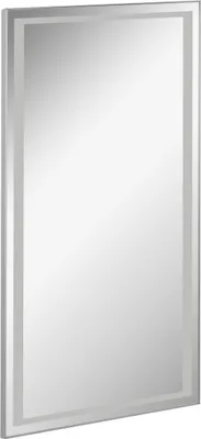 Produktbild von FACKELMANN LED Spiegel FRAMELIGHT 40 / Wandspiegel mit umlaufender LED / Maße (B x H x T): ca. 40 x 70 x 3 cm / Lichtfarbe: Tageslichtweiß / Leistung: 11,3 Watt / austauschbare LEDs