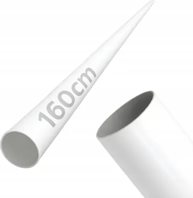 Obrázek produktu pro Trubka - Ocelová trubka - 160 cm - ⌀ 19 mm - Bílá - Práškově lakovaná - Schodišťové zábradlí - Výplň zábradlí