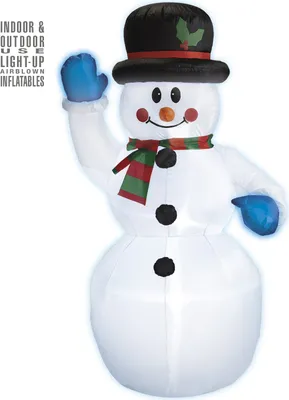 Image de Bonhomme de neige lumineux gonflable