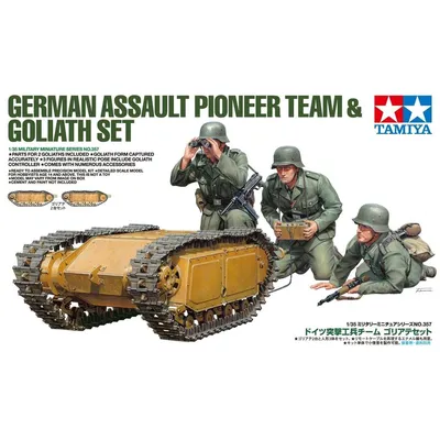 Image de Tamiya 1:35 Dt. Pioniere & Goliath-Set (3+2)