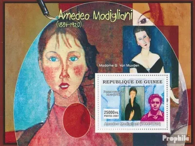 Produktbild von Briefmarken Guinea 2007 Mi Block 1279 (kompl. Ausgabe) postfrisch Amadeo Modigliani