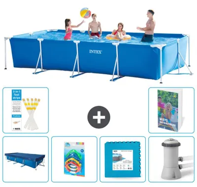 Obrázek produktu pro Obdélníkový bazén s rámem - 450 x 220 x 84 cm - 5dílný, model S48