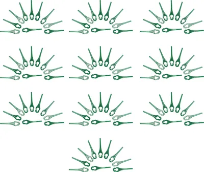 Image de Lame de coupe-herbe,Lame de tondeuse à gazon,Lame en plastique pour tondeuse à gazon,Lame de coupe-herbe de jardin,Accessoires pour tondeuse à gazon