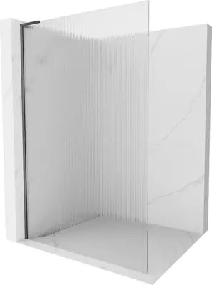 Obrázok produktu pre Mexen Kioto L sprchový kút 110 x 200 cm, číry, pištoľovo šedý kartáčovaný - 800-110-103-66-09