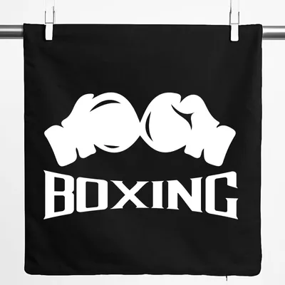 Produktbild von Huuraa Kissenbezug Boxing Boxhandschuhe 40x40cm Black Baumwolle Dekokissenbezug Geschenkidee