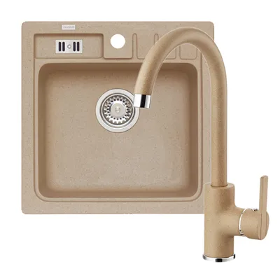 Produktbild von Alveus Sets - Spüle-Set Niagara 20 und Armatur Tonia, beige SETA102