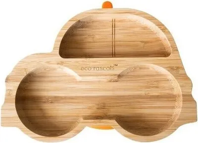 Immagine prodotto di Piatto di bambù Masinuta, arancione, ecologico