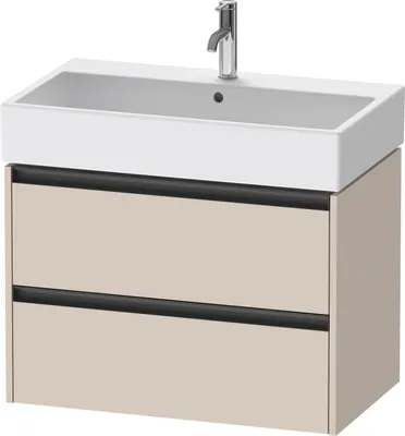 Produktbild von Duravit Ketho.2 Wastafelonderkast 78,4x46x54,9 cm Supermat Taupe
