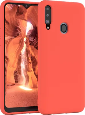 Produktbild von EAZY CASE Silikonhülle für Samsung Galaxy A20s Silikon Backcover Schutz in Rosa