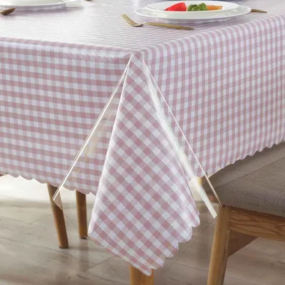 Produktbild von Tischfolie Transparent Tischdecke Klarsicht Glasklar für Innen und Außen 0,10 mm (130 x 220 cm - Rechteckig)