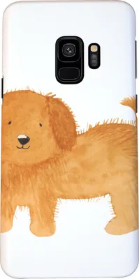 Produktbild von Mr. & Mrs. Panda Samsung Galaxy S9 Handyhülle Hund Flauschig - Weiß - Geschenk, Smartphone Hülle, Frauchen, Cover, Hunde, Süß, Sprüche, Niedlich, Handy Schutzhülle