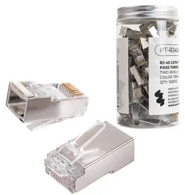 Produktbild von RJ45 cat6 Durchgangsstecker FTP PT-RJ456FT-11 100St