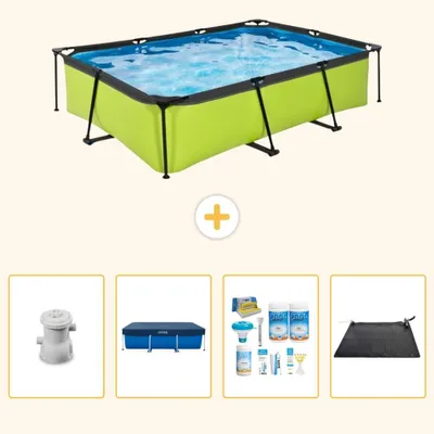 Immagine prodotto di Piscina fuori terra rettangolare - 300x200x65 cm - 5 pezzi - Modello SCB62