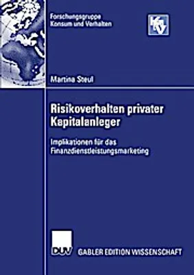 Obrázok produktu pre Risikoverhalten privater Kapitalanleger