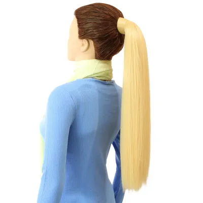 Obrázek produktu pro hair2heart prodloužení copu prodloužení cop rovný - zlatá blond 60cm 100g