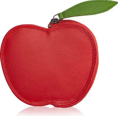 Produktbild von Josephine Osthoff Geldbörse Damen Apfel Portemonnaie klein KleinGeldbörse Münzbörse Geldbeutel Kinder echt Leder RFID-Schutz (901)