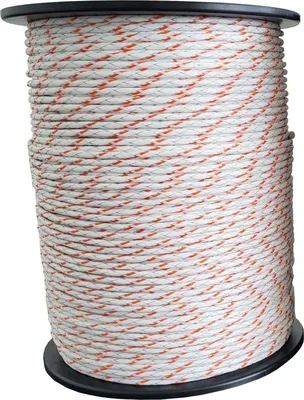 Produktbild von Weidezaunseil Premium - weiß/orange - 200 m, 11 Leiter