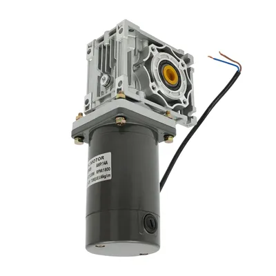 Zdjęcie produktu dla Motoreduktor ślimakowy DC 12V Motoreduktor elektryczny Regulacja prędkości zgodnie z ruchem wskazówek zegara Niski poziom hałasu z mechanizmem samoblokującym