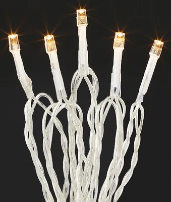 Produktbild von Lichterkette Deko Beleuchtung weiß 10 LED warmweiß Innen Party Winter Weihnachten