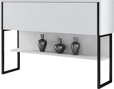 Image de Skye Decor, Luxe - Noir, Blanc, Commodes, Noir, 120 x 80 x 30 cm