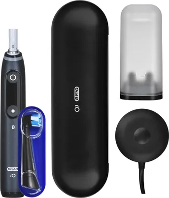 Zdjęcie produktu dla Elektryczna szczoteczka do zębów Braun Oral-B iO Series 8N akumulatorowa, dla dorosłych, liczba główek szczoteczki 1, liczba trybów szczotkowania 6, Black Onyx (iO8 Black)