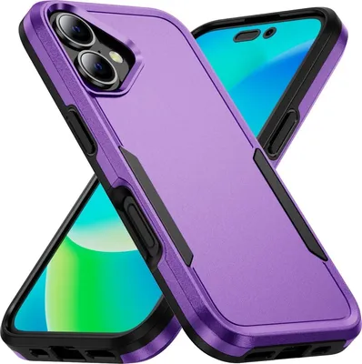 Produktbild von Mobigear Heavy Armor iPhone 16 Plus Hülle Hardcase Backcover Stoßfest - Lila